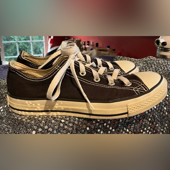 Converse All Star Low Tops Canvas Top Rubber Soles sz 3 - Picture 1 of 6